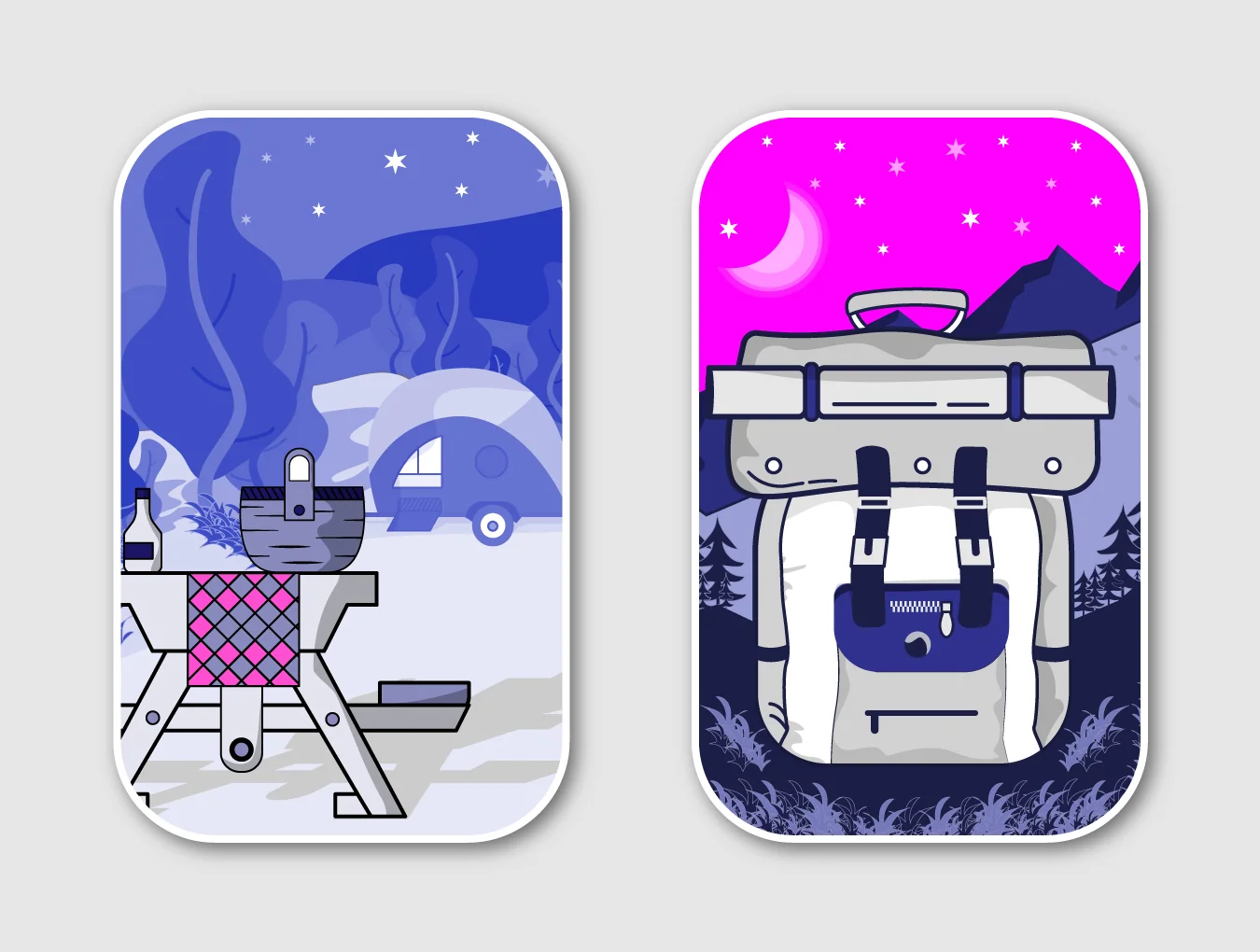 Travel Mini Illustrations