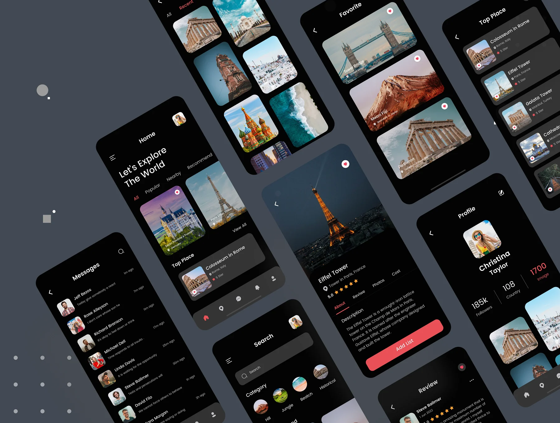 Travel Mobile App UI Kit 10