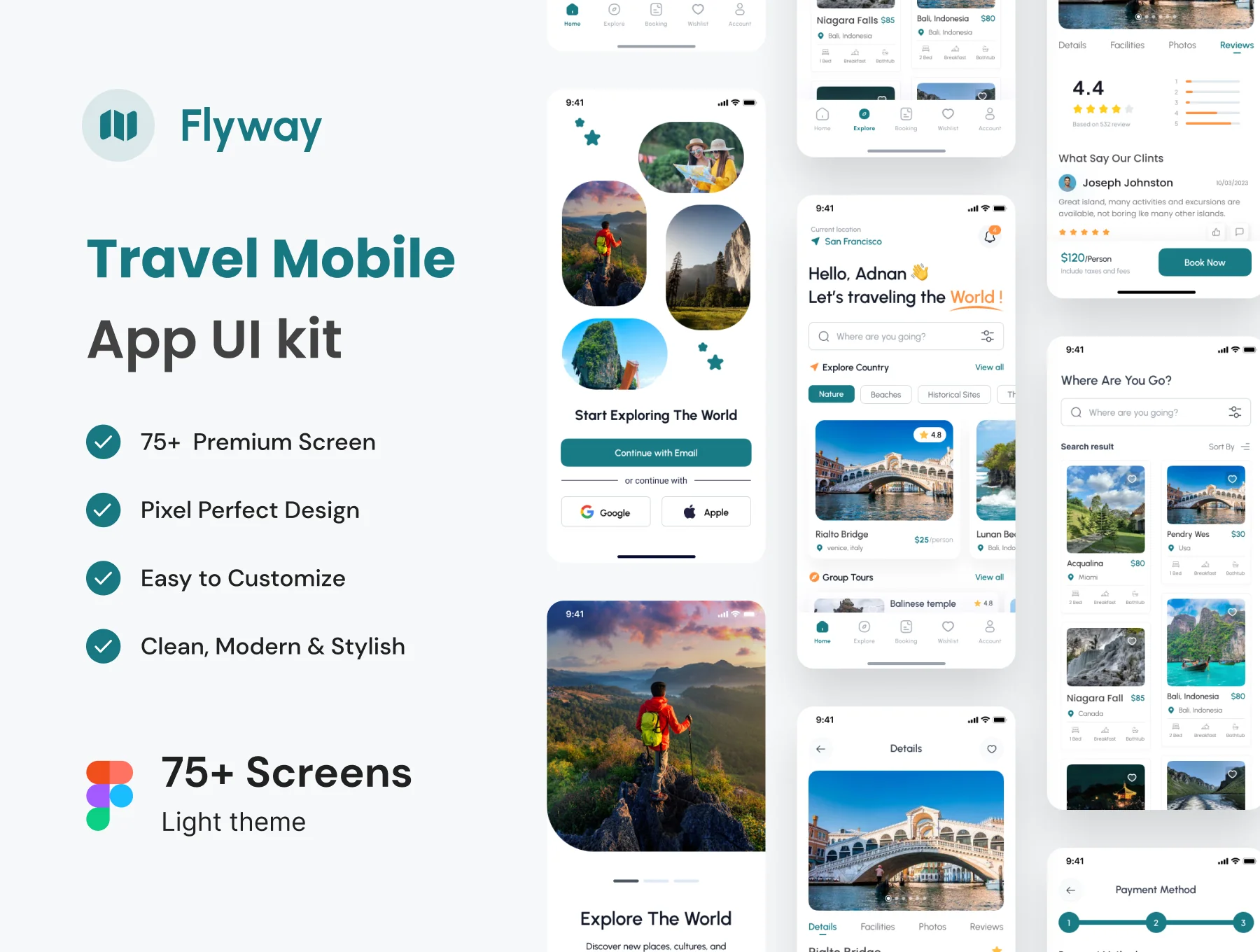Travel Mobile App UI Kit
