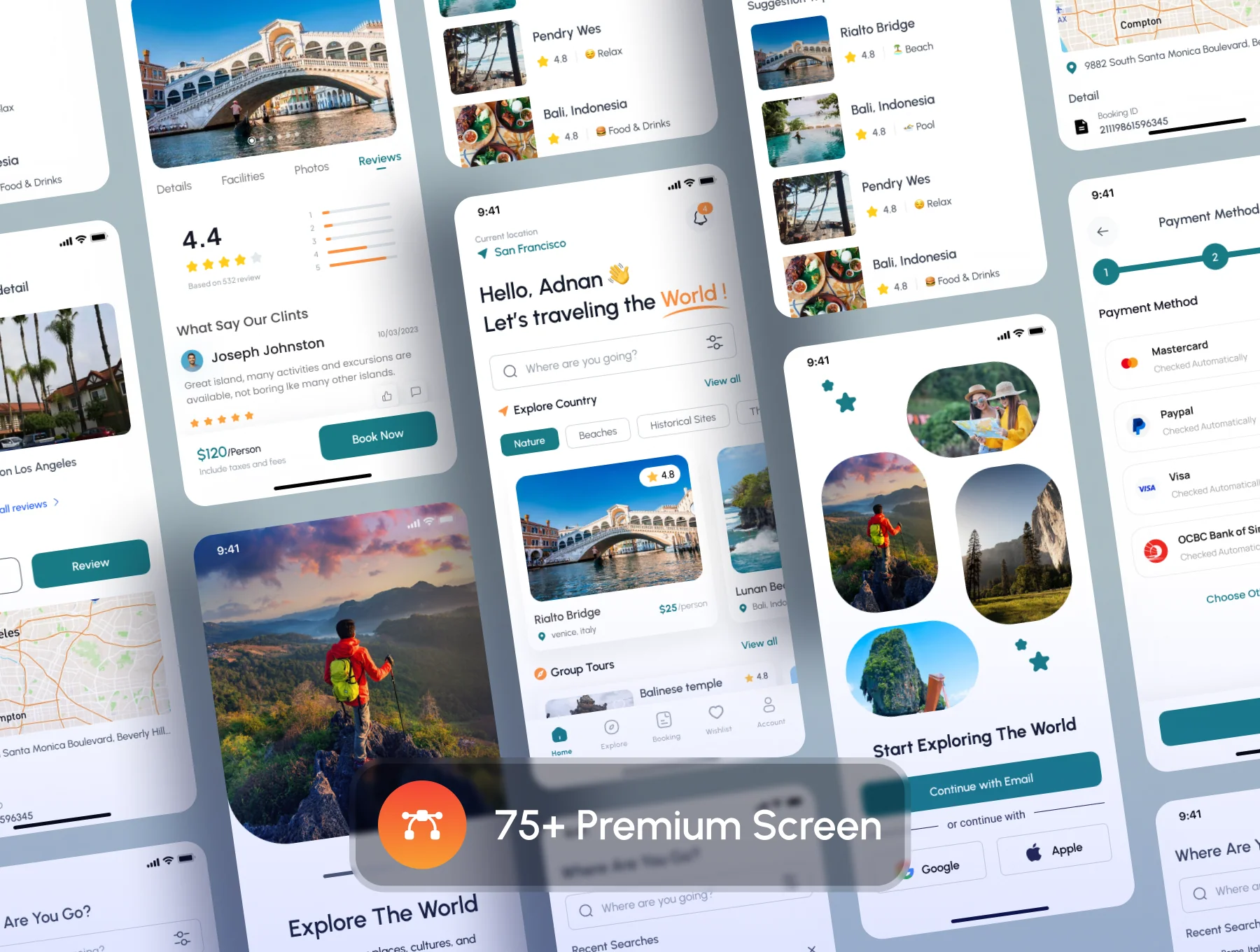 Travel Mobile App UI Kit 3