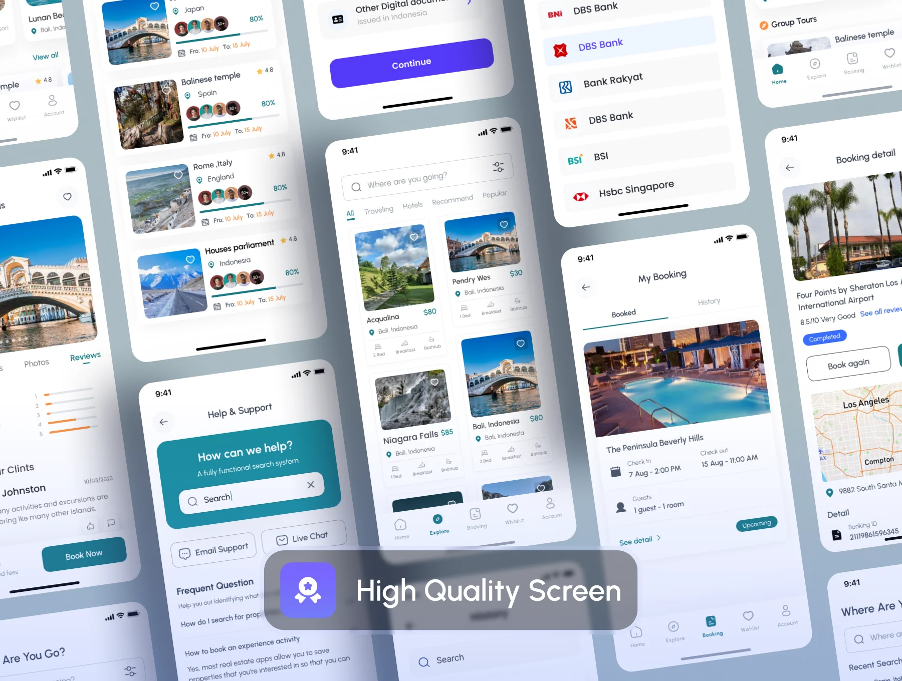 Travel Mobile App UI Kit 4