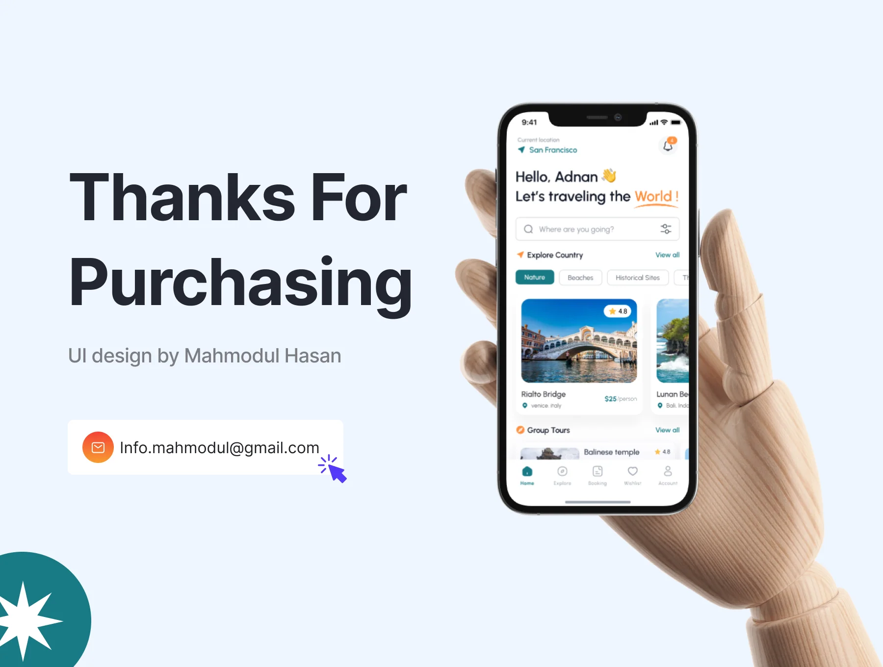 Travel Mobile App UI Kit 6
