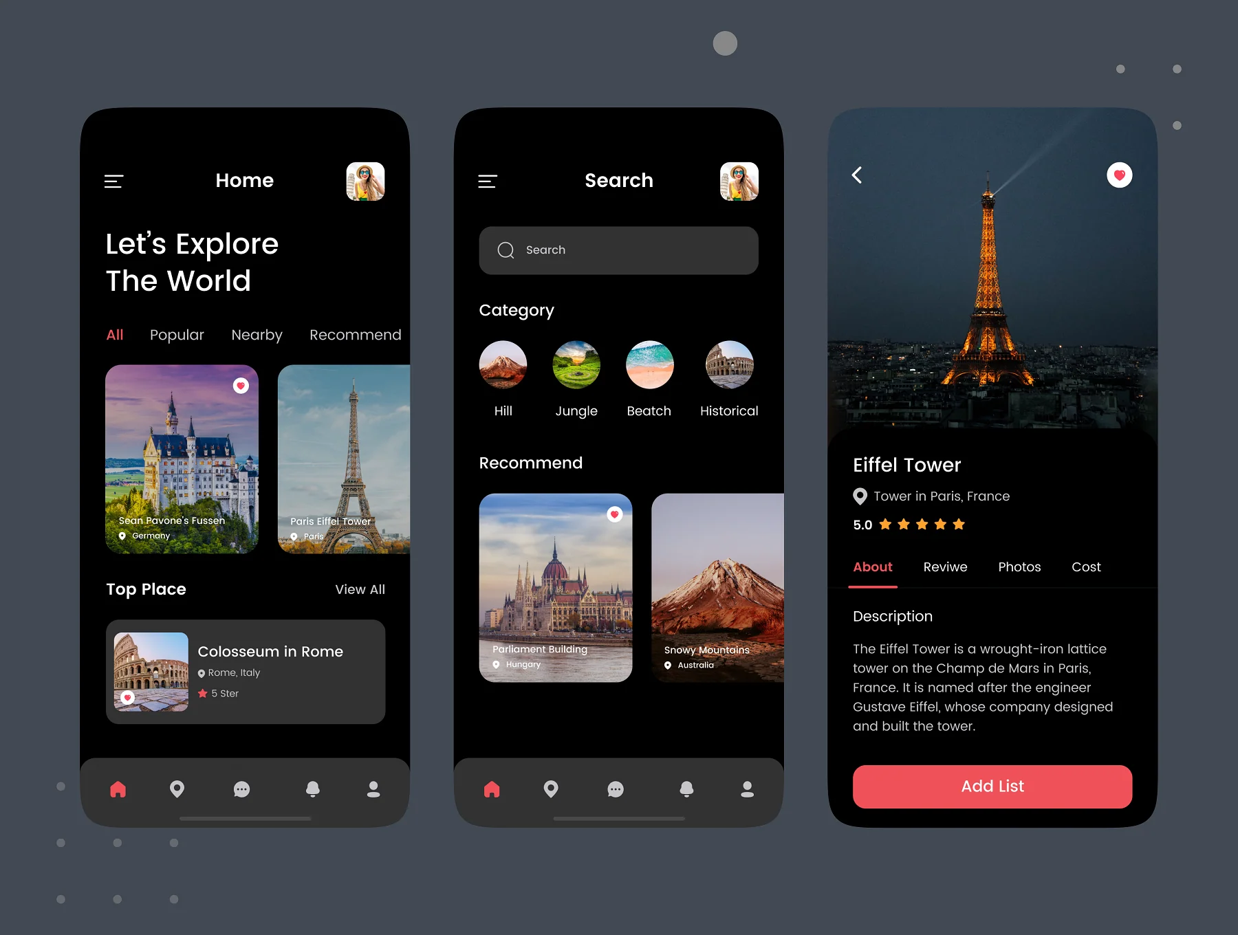 Travel Mobile App UI Kit 8