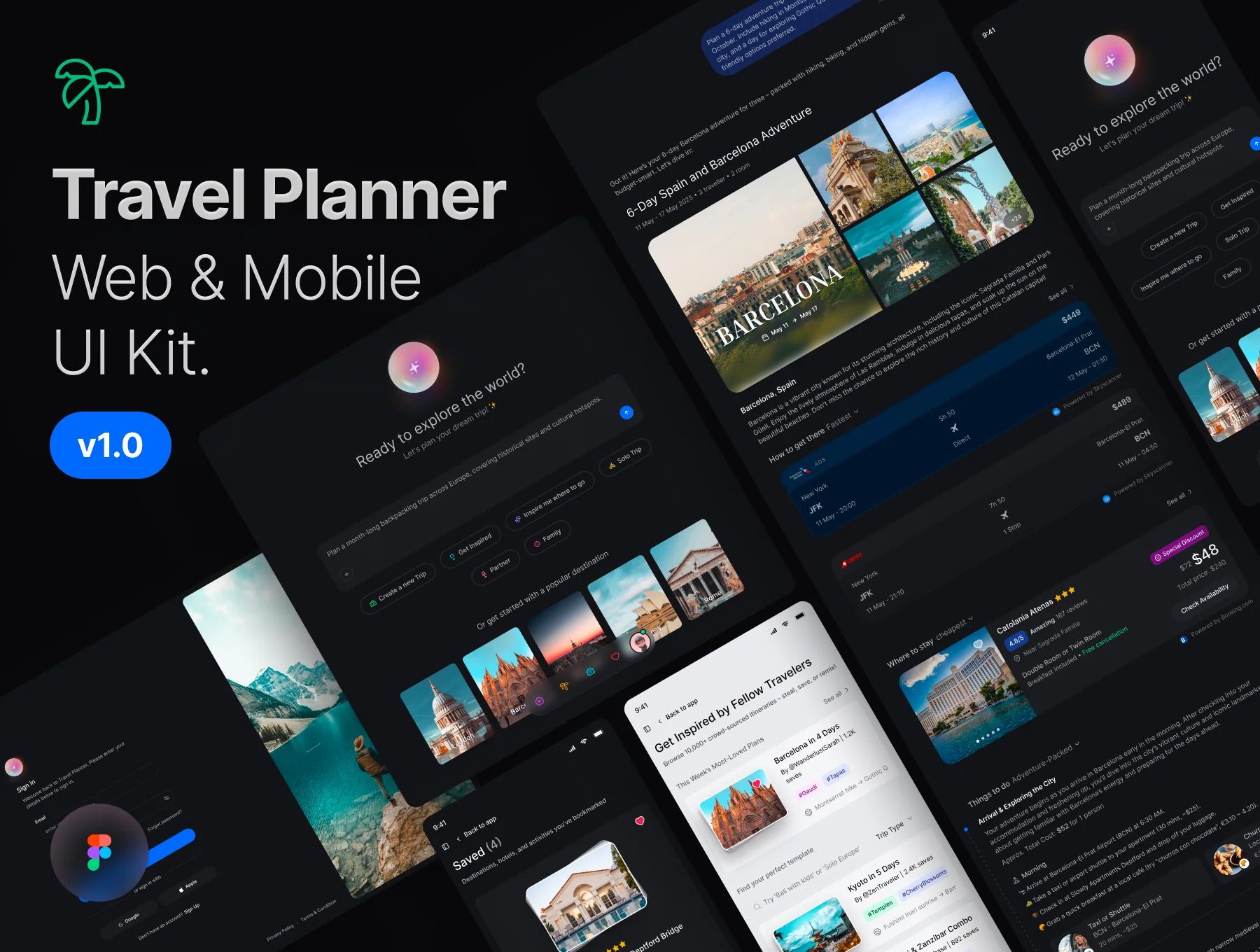 Ai-Powered Travel Planner - Web & Mobile UI Kit.v1.0