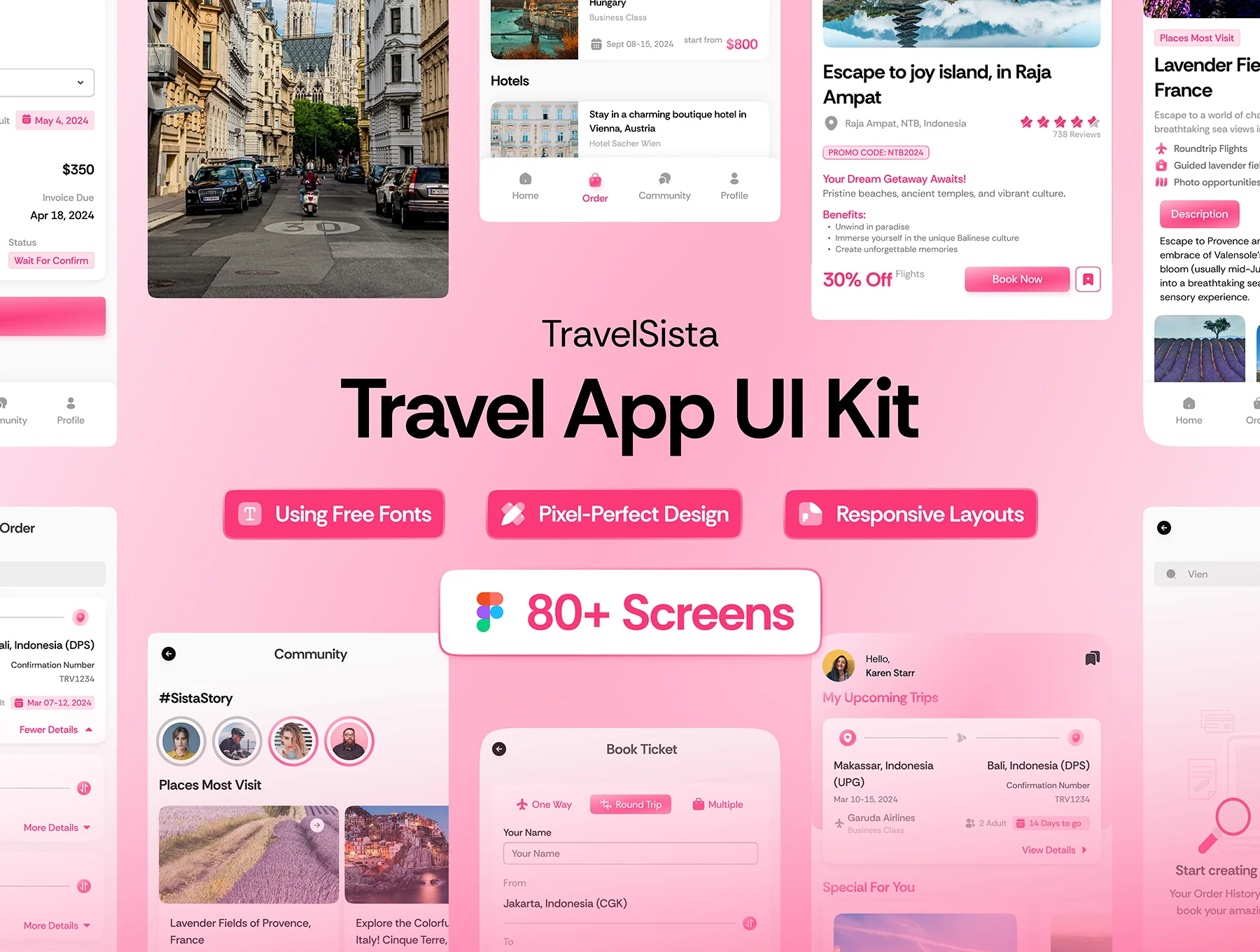 Travel Sista - Travel App UI Kits