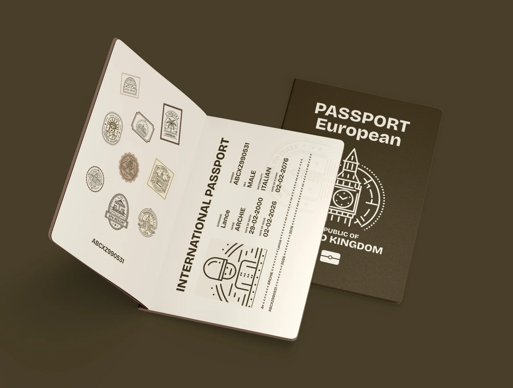 Travel Stamps 4