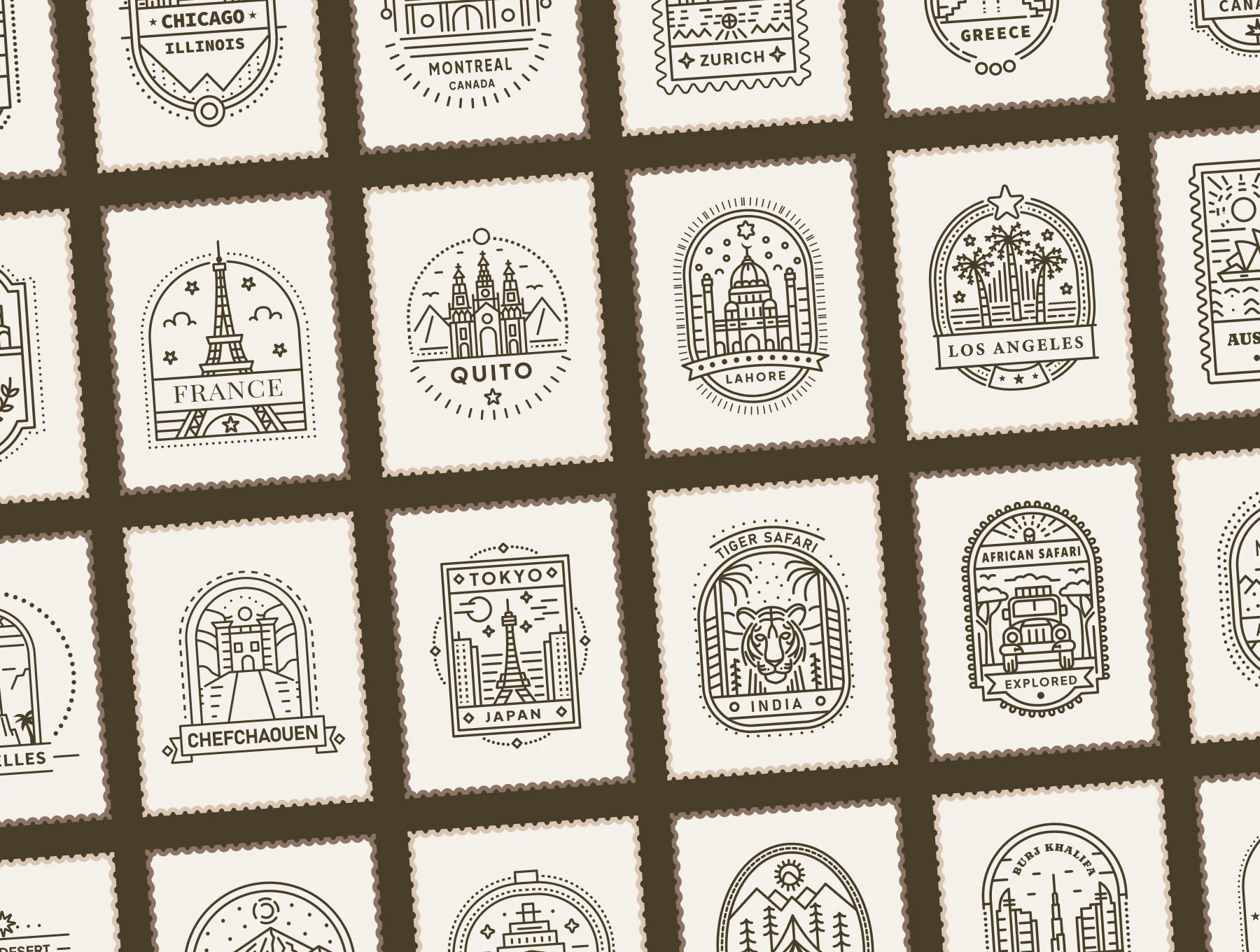 Travel Stamps 6