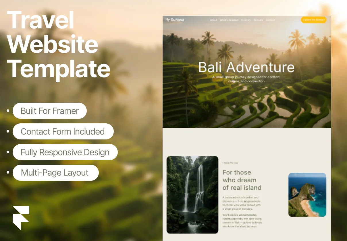 Travel & Tour Website Template