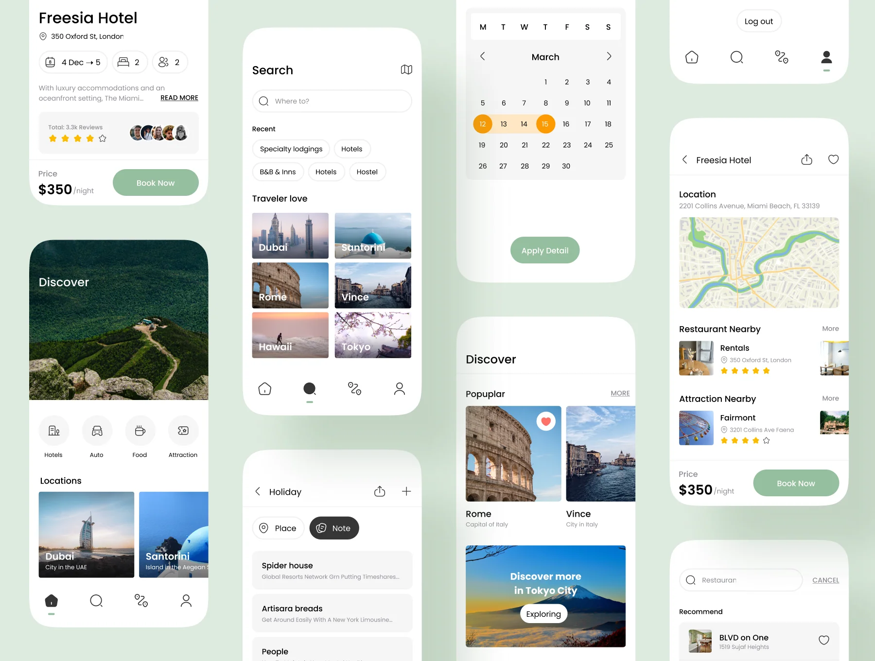 Travel UI Kits 5