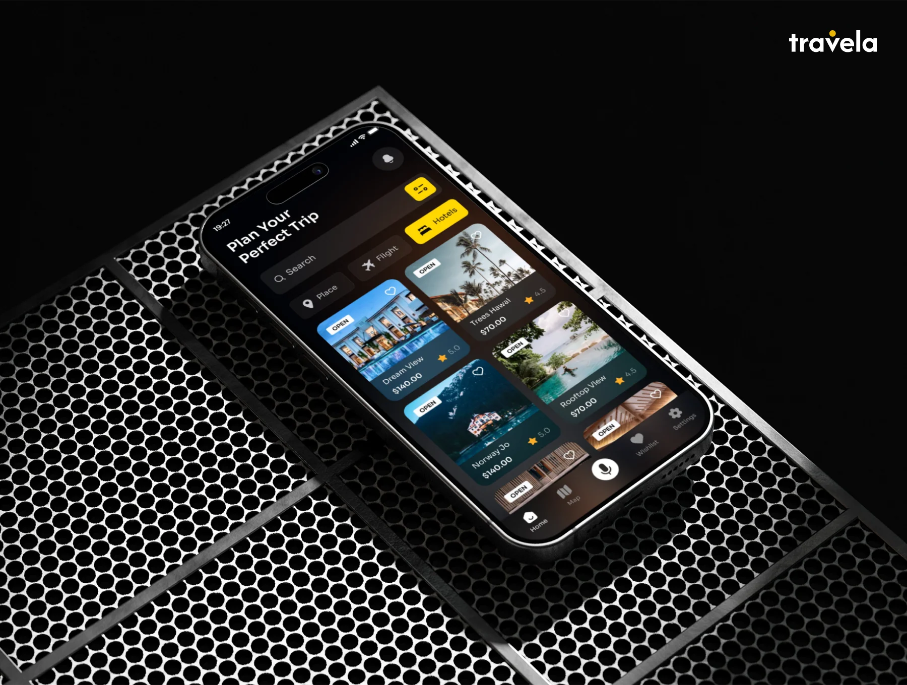 Travela - Travel & Booking Mobile App UI Kit 3