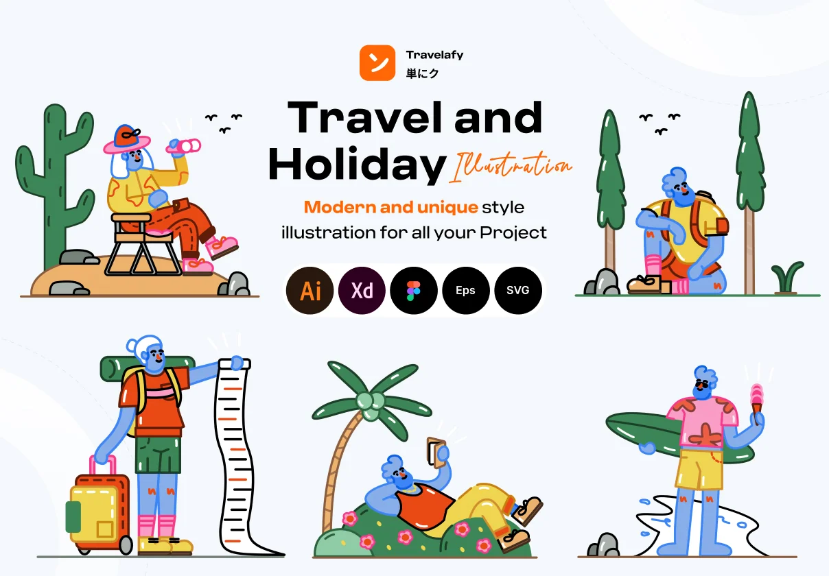 Travelafy - Travel and Holiday Illustration