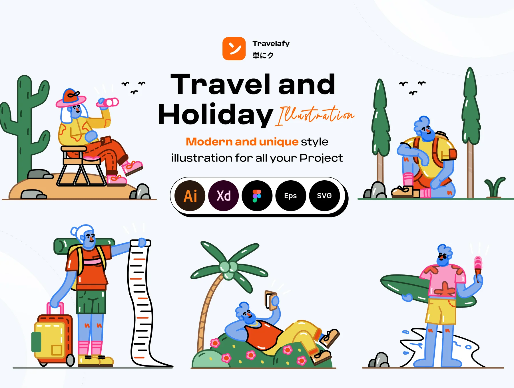 Travelafy - Travel and Holiday Illustration