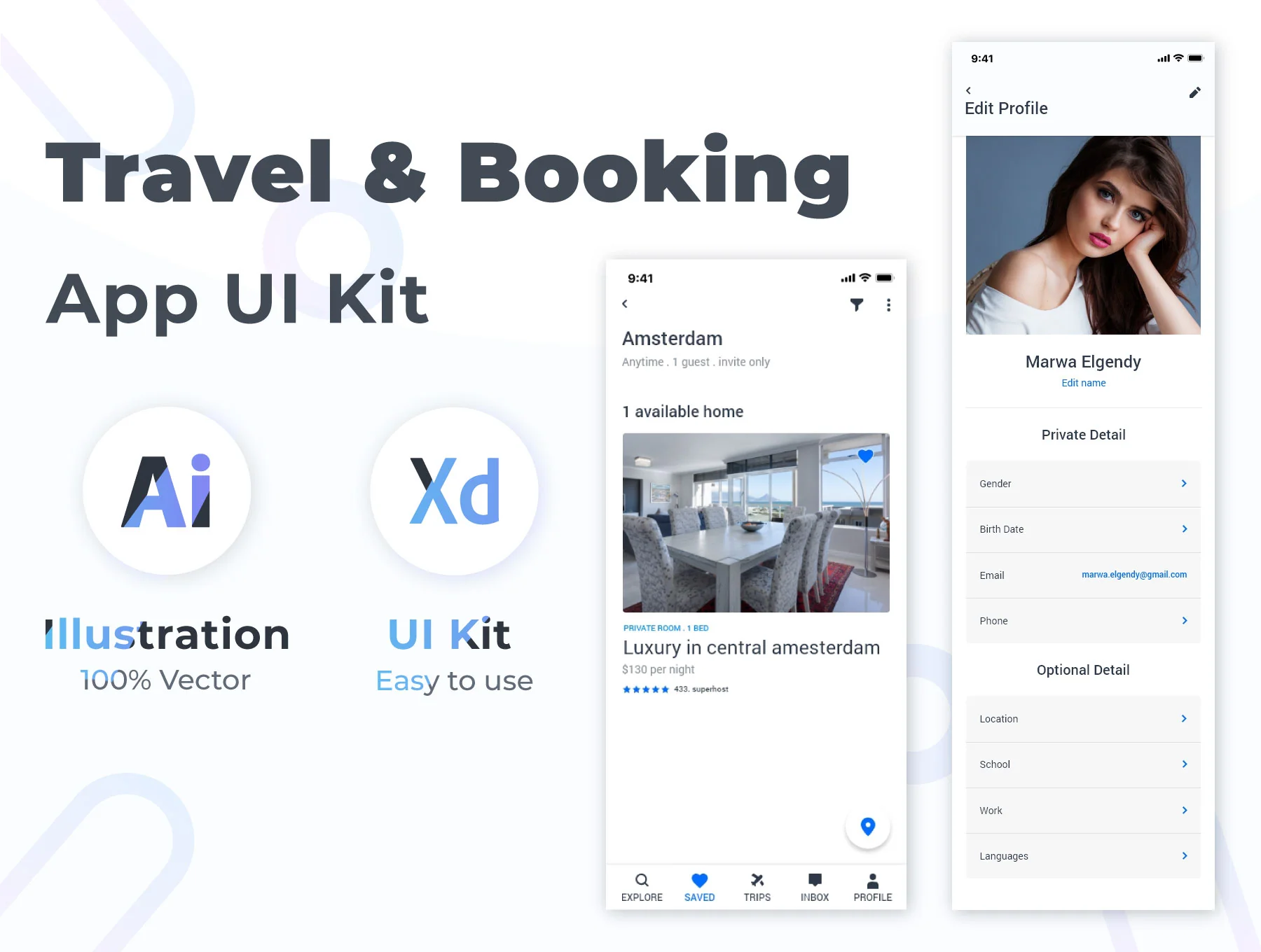 Travel & Booking UI kit