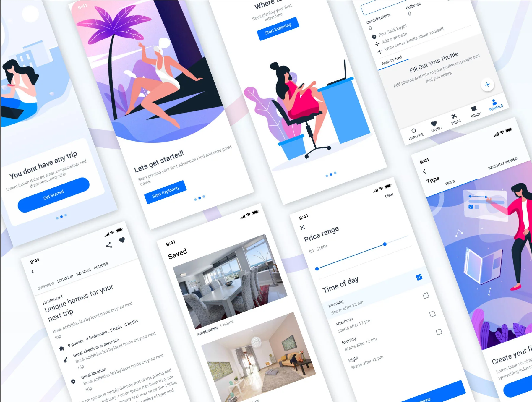 Travel & Booking UI kit 5