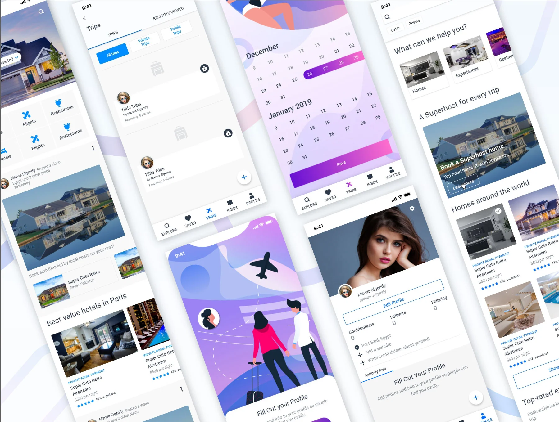 Travel & Booking UI kit 6