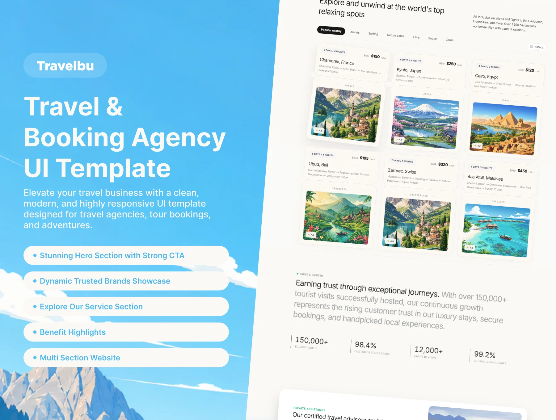 Travelbu - Travel And Booking Landing Page 2