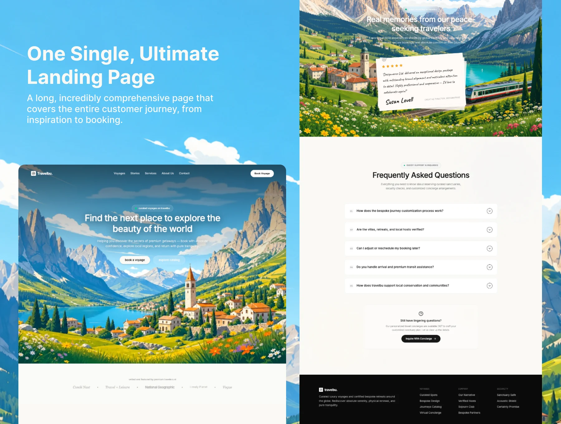 Travelbu - Travel And Booking Landing Page 5