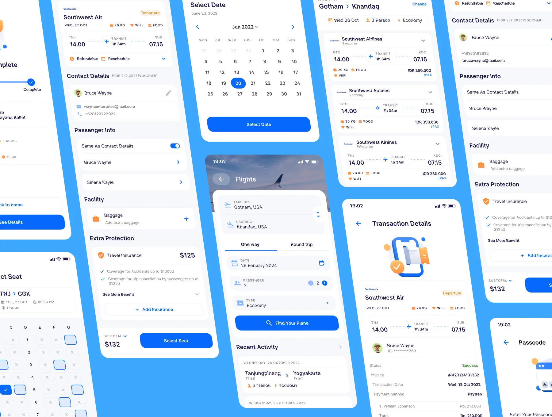 TravelFly - Travel App UI Kit 6