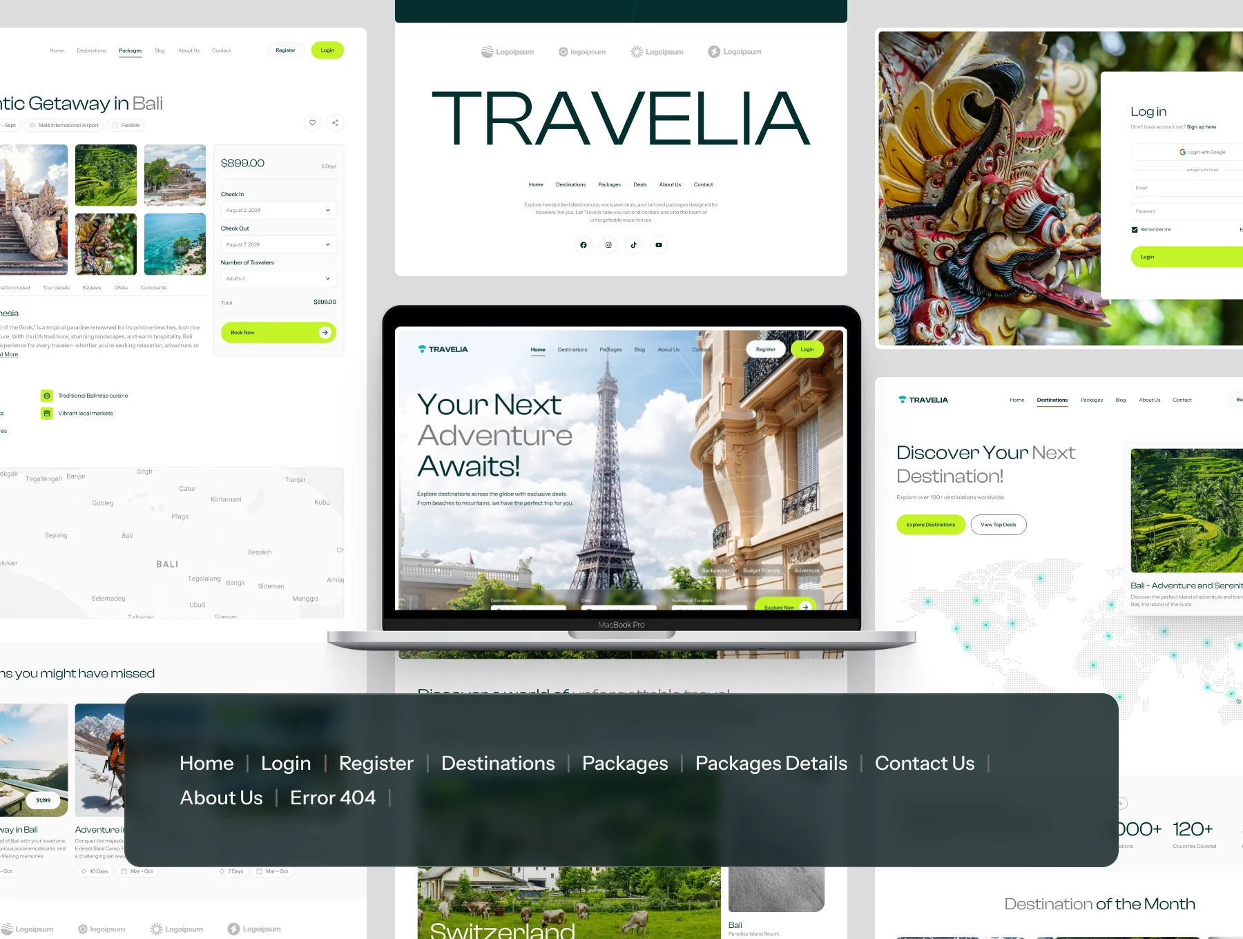 Travelia – Modern Travel Booking Web UI Kit 3