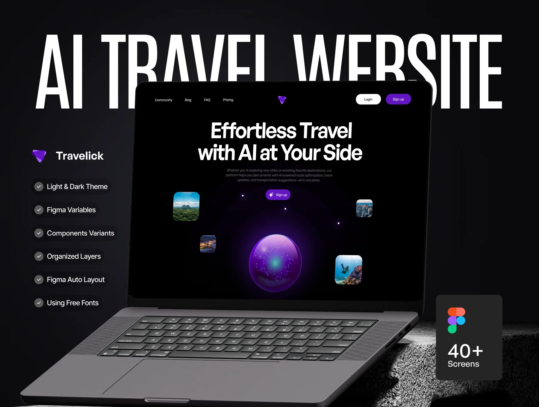 Travelick - AI Travelel Website UI KIT