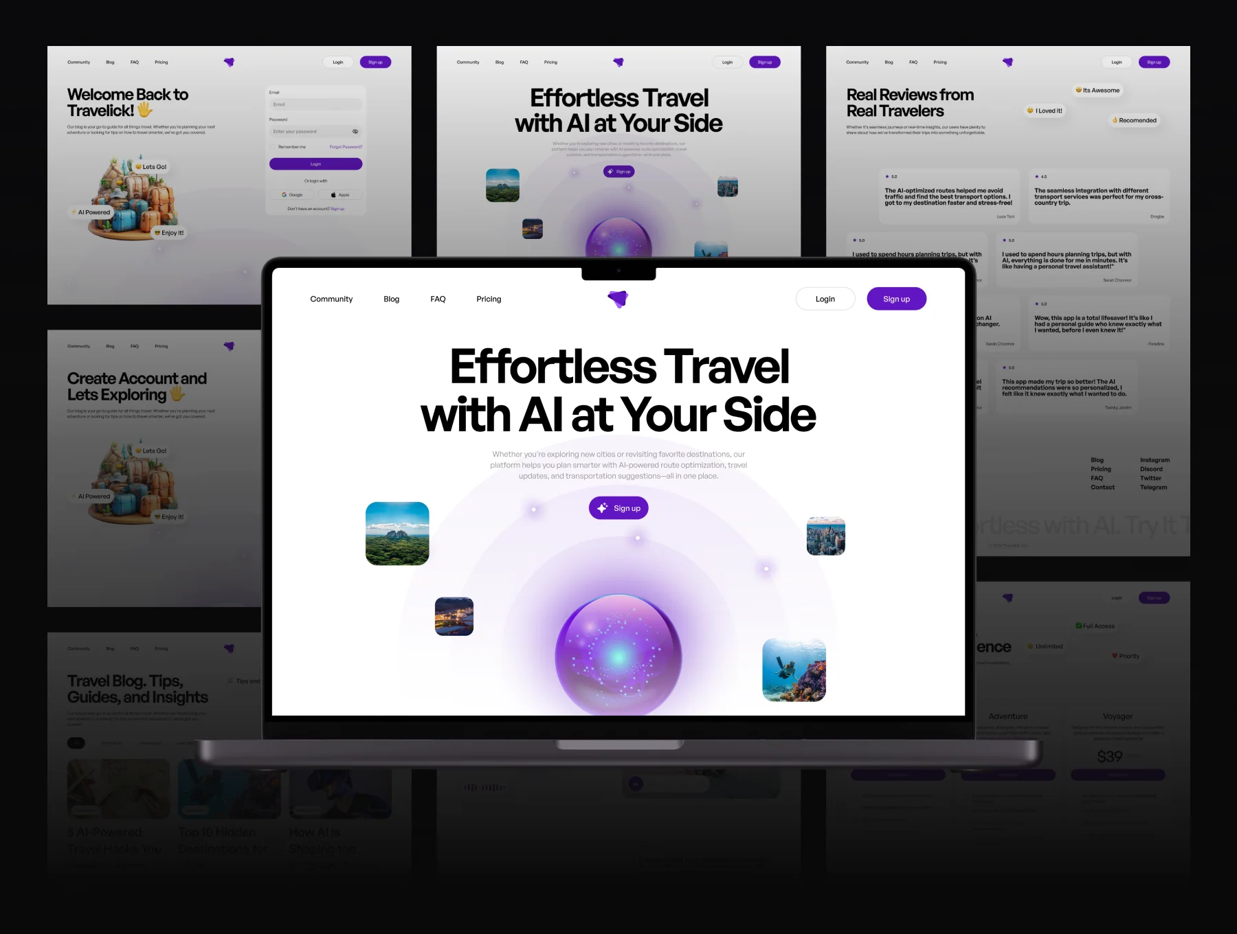 Travelick - AI Travelel Website UI KIT 5