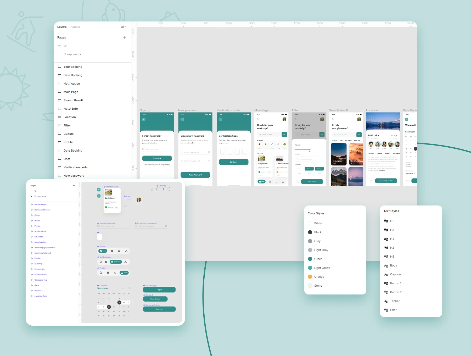Travellia - Travel Destination Search UI Kit 3