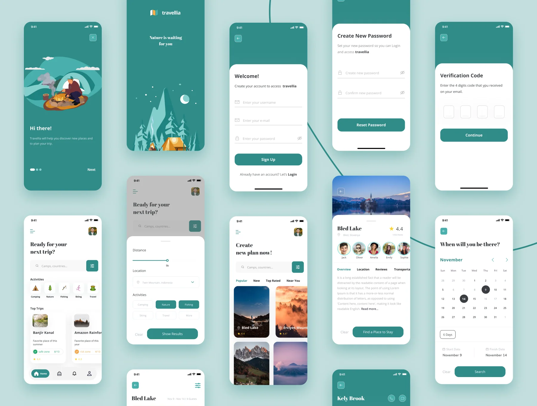 Travellia - Travel Destination Search UI Kit 4