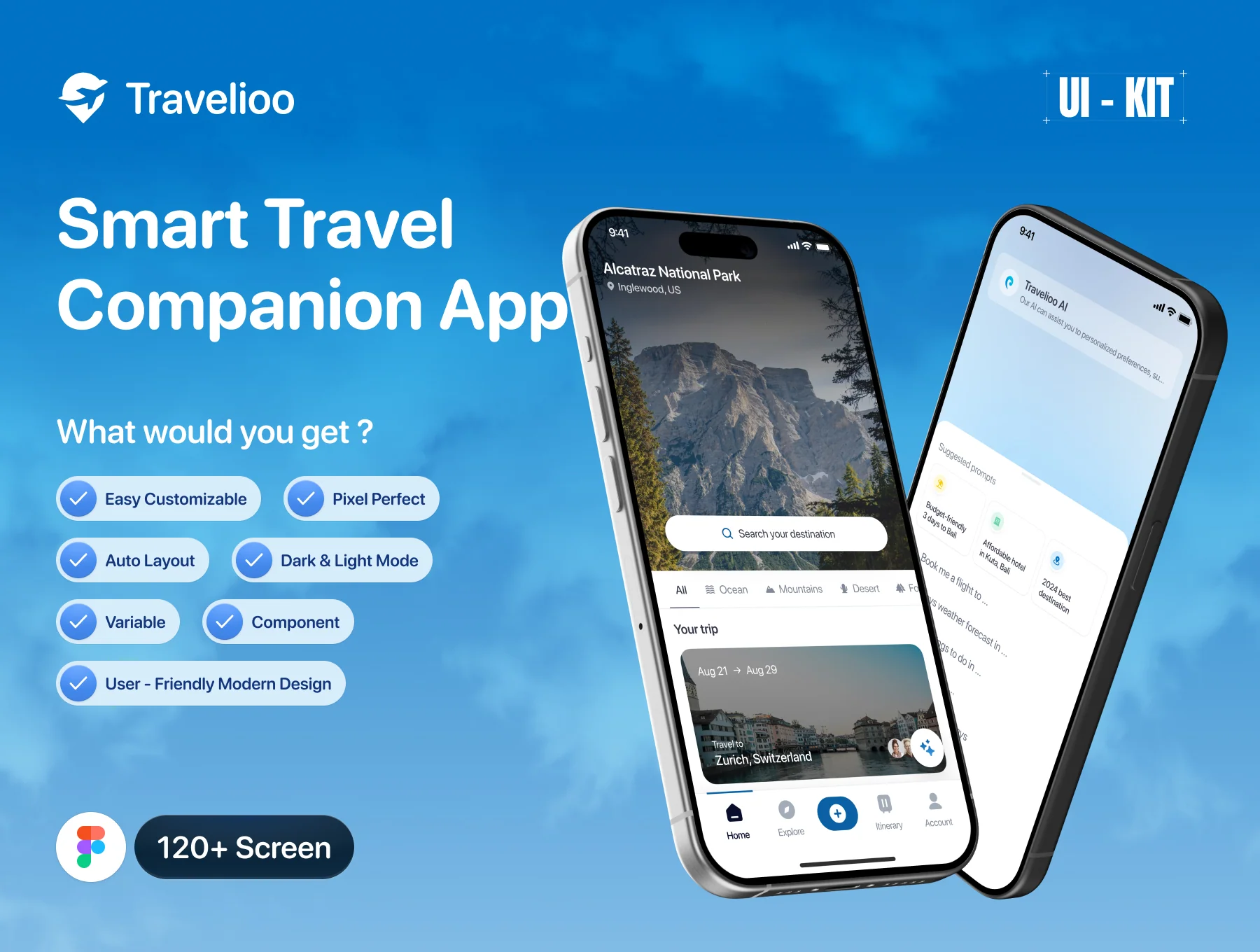 Travellioo - Travel Companions Apps UI KIT