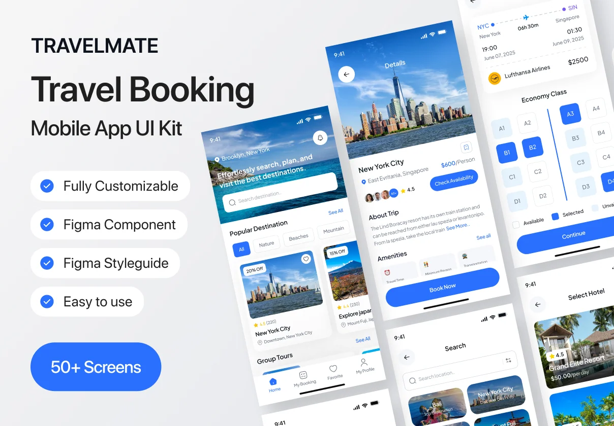TravelMate Travel Booking App
