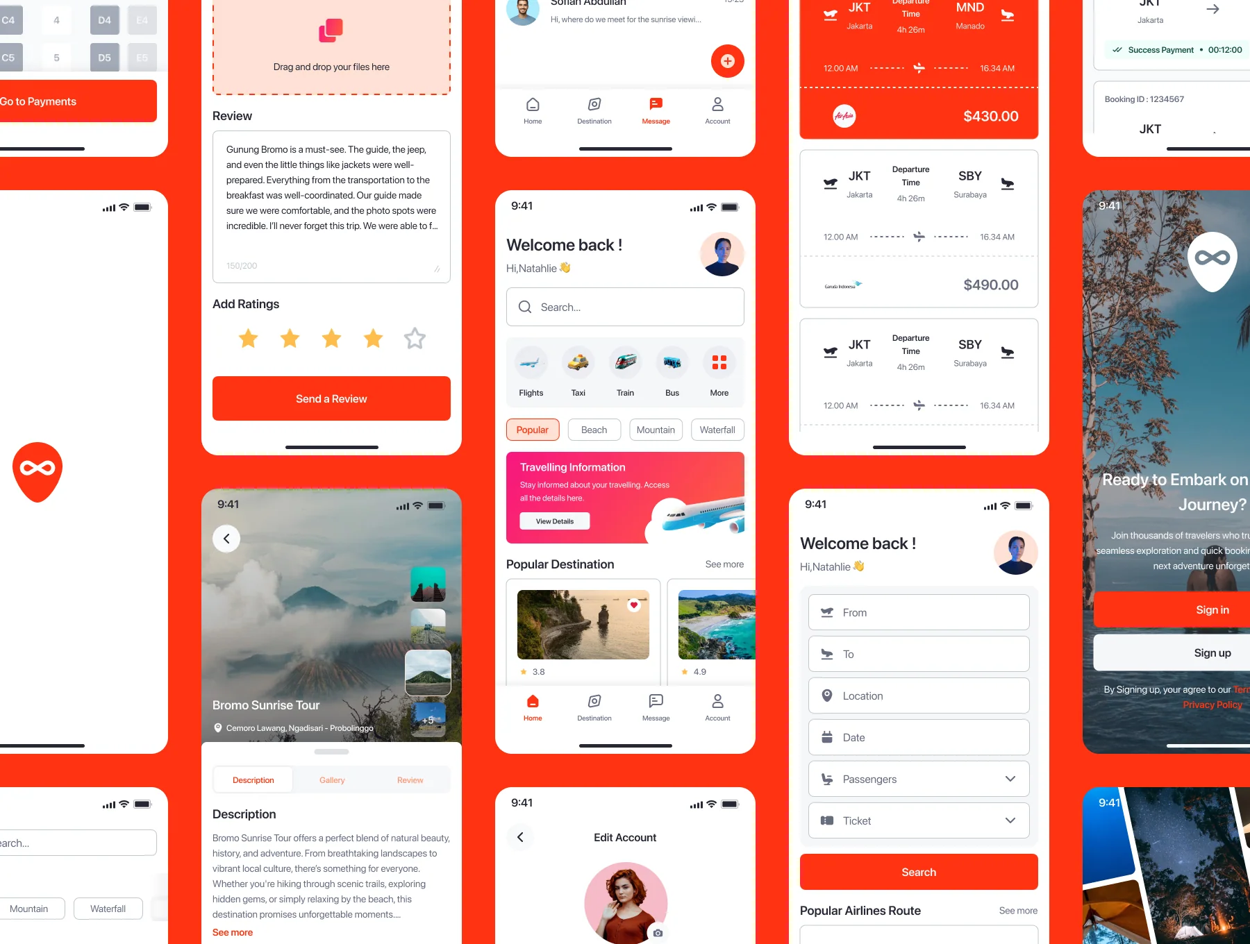 Traveloop - Traveling App UI Kit 3