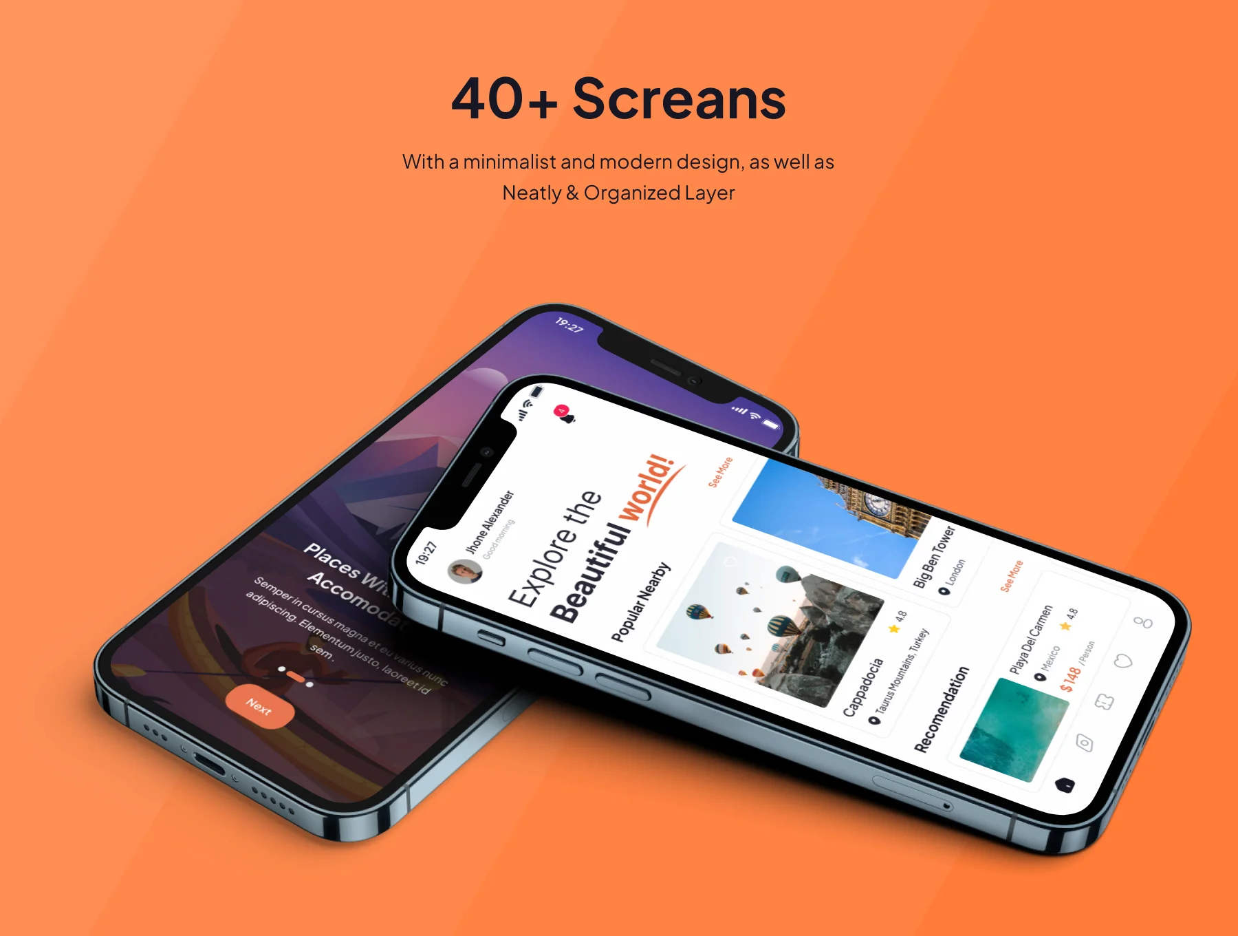 Travelory - Travel Mobile App UI Kit 2