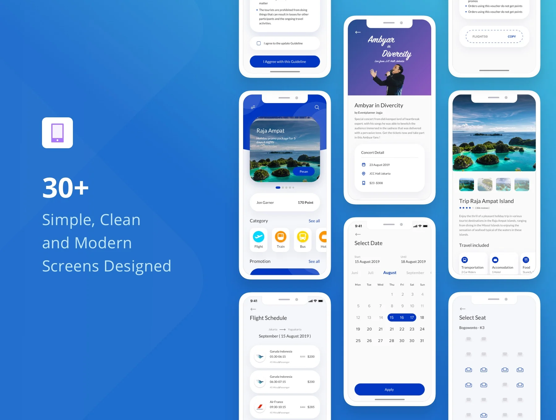 Travelstep Mobile Apps UI Kit 2