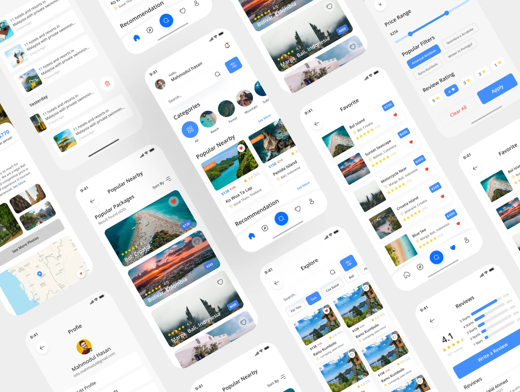 Traveltor - Travel App UI Kit 3