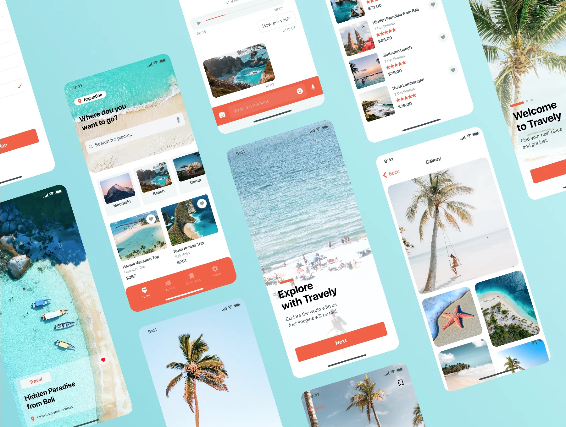 Travely - Travel App UI Kit 5