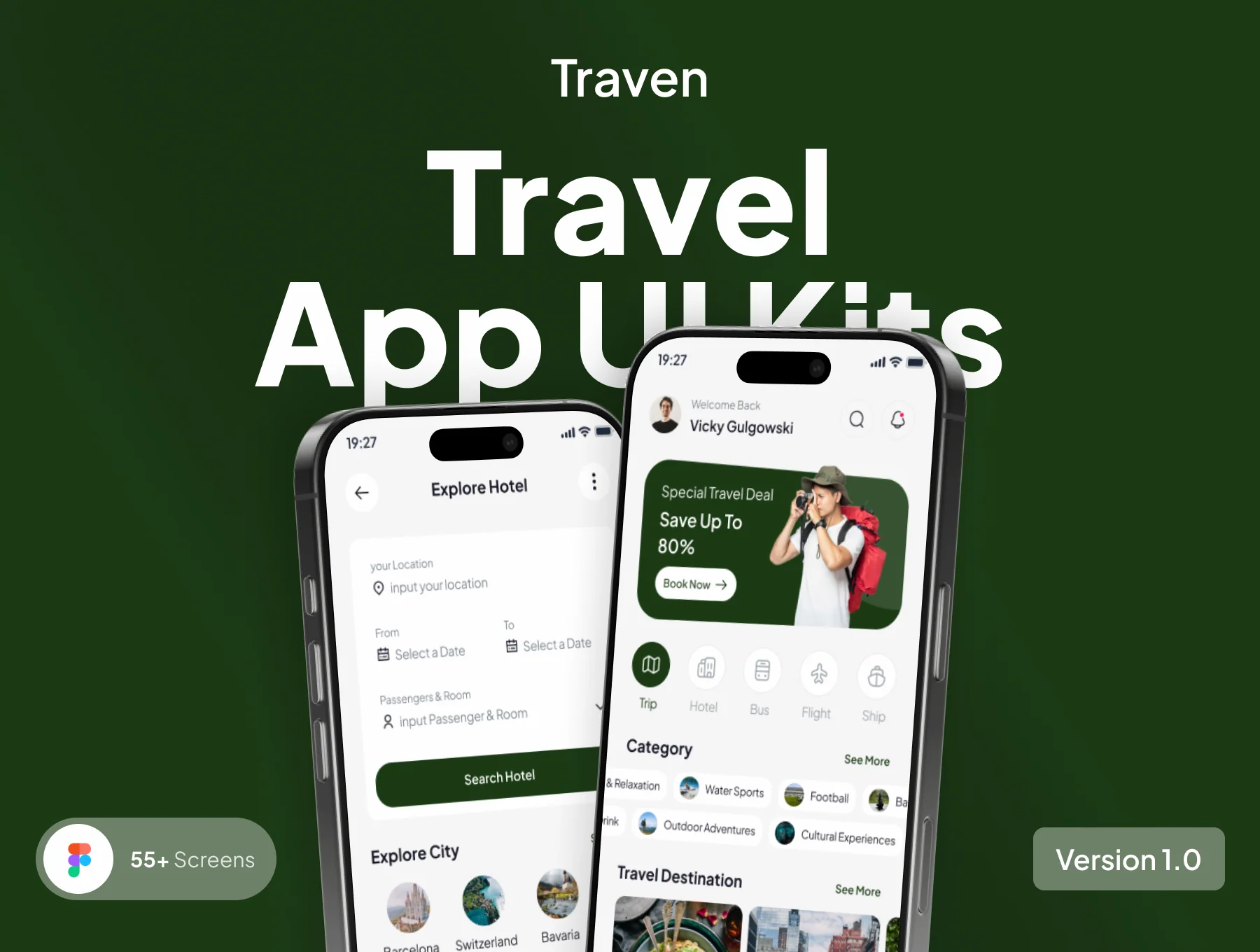 Traven - Travel App UI Kits