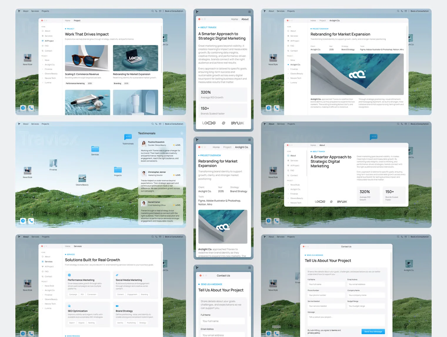Traviex - Digital Marketing Agency MacOS Design Style 2