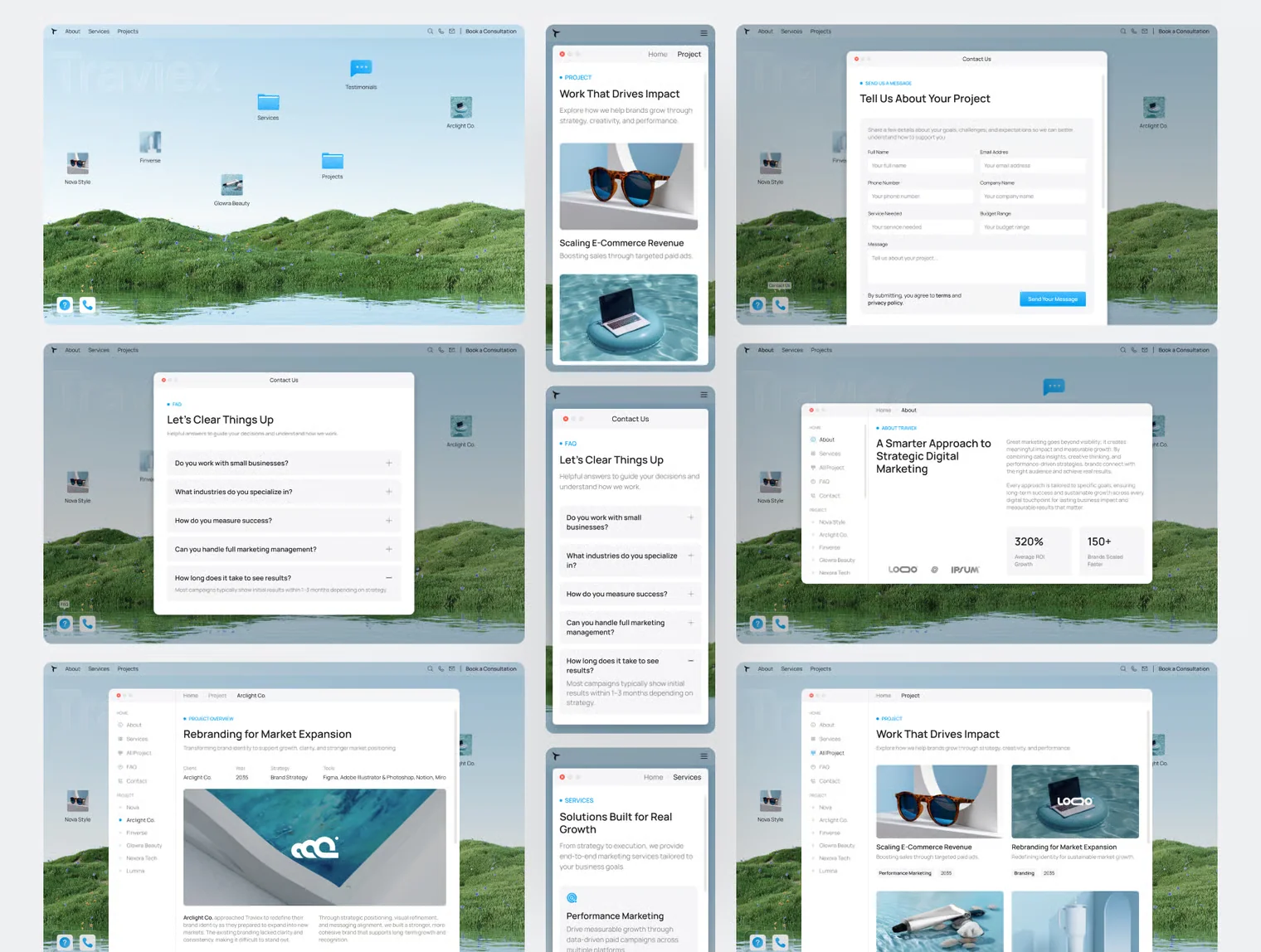 Traviex - Digital Marketing Agency MacOS Design Style 3