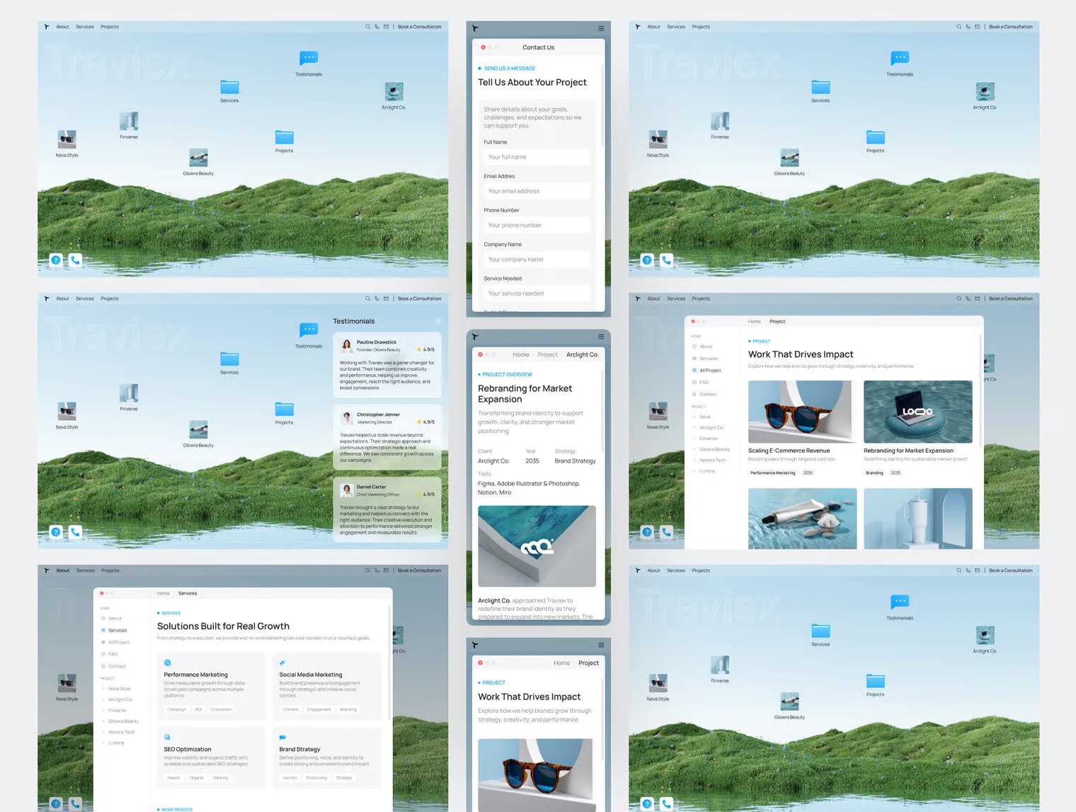 Traviex - Digital Marketing Agency MacOS Design Style 4