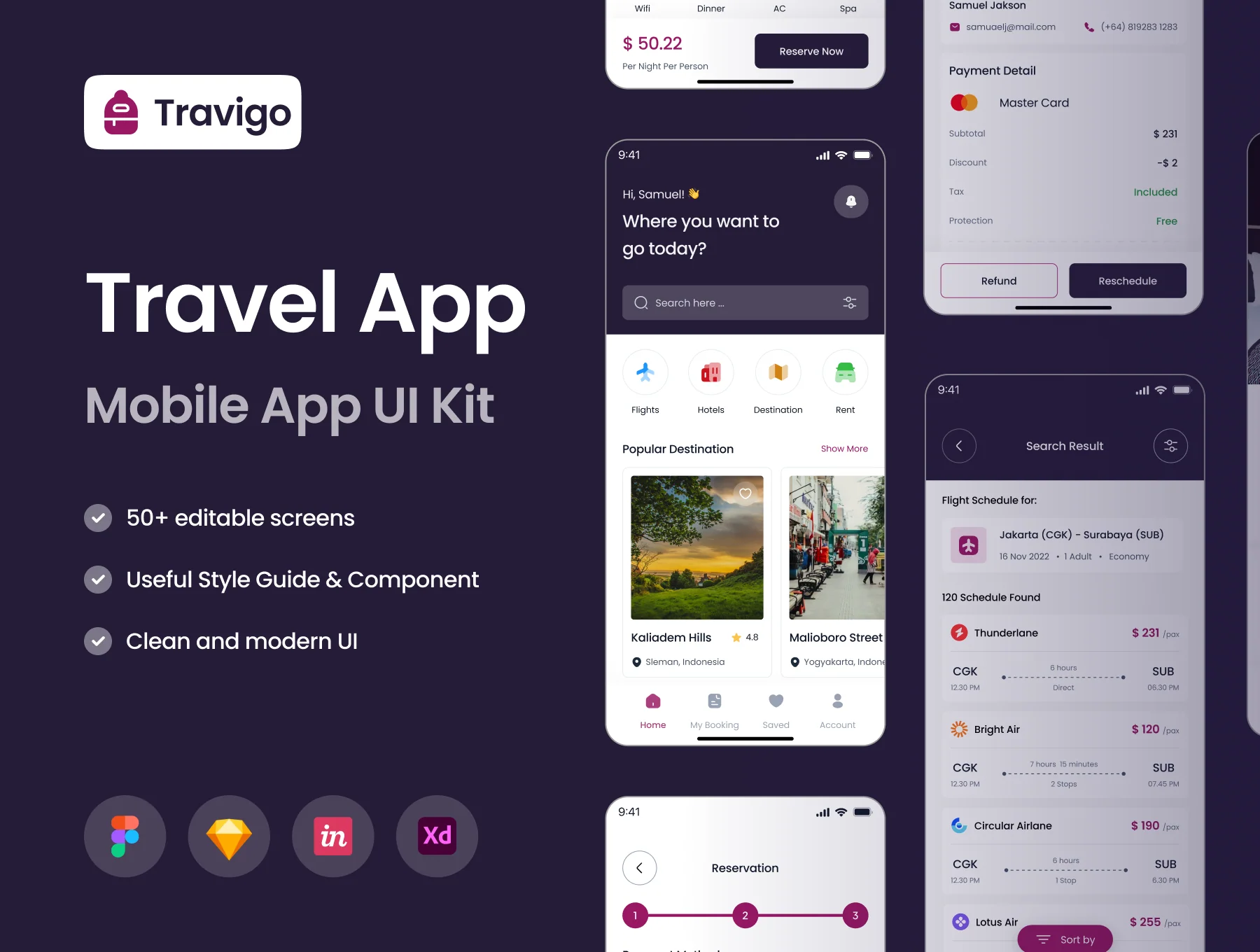 Travigo - Travel Apps UI KIT