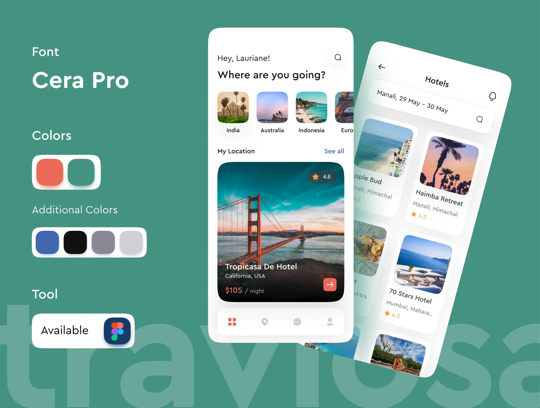 Traviosa - Travel App UI KIT Design 2