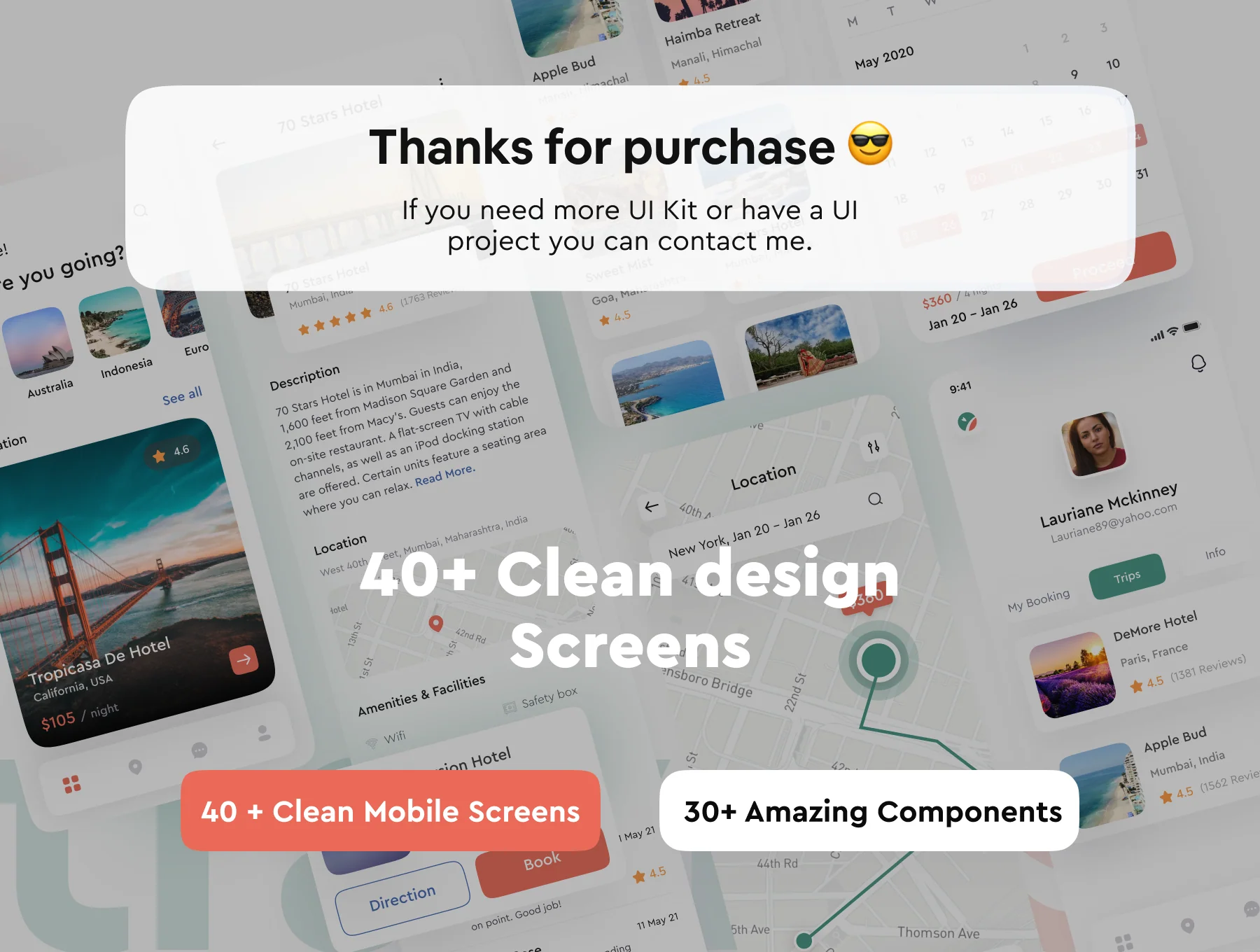Traviosa - Travel App UI KIT Design 6