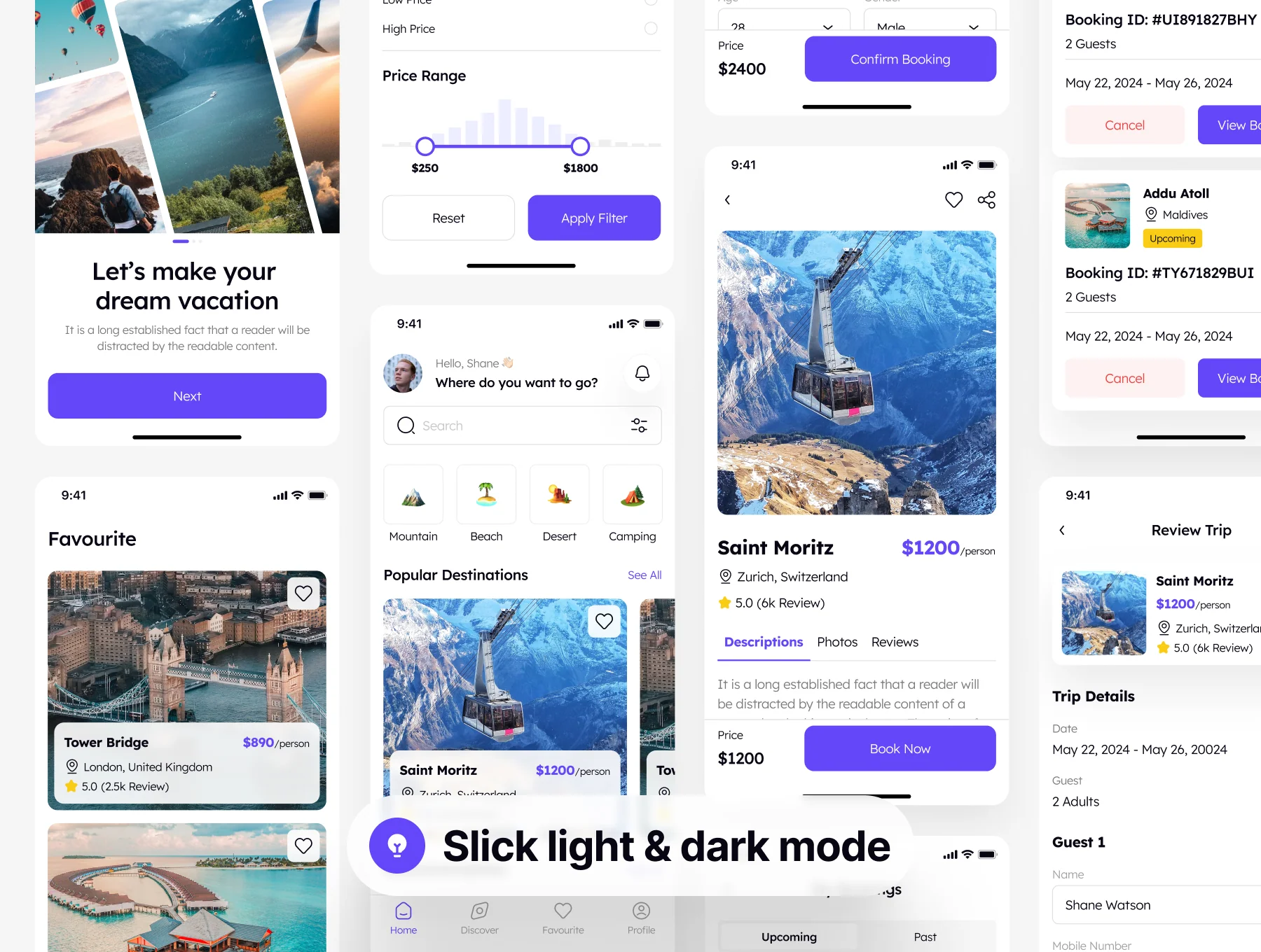 Travo - Travel Agency App UI Kit 6