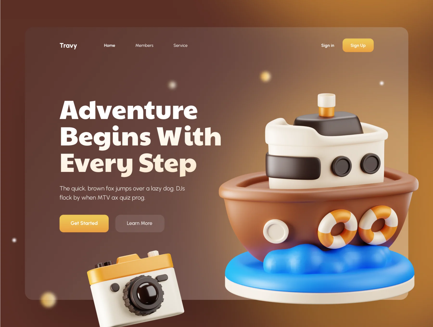 Travy - Travel 3D Icon Set 6