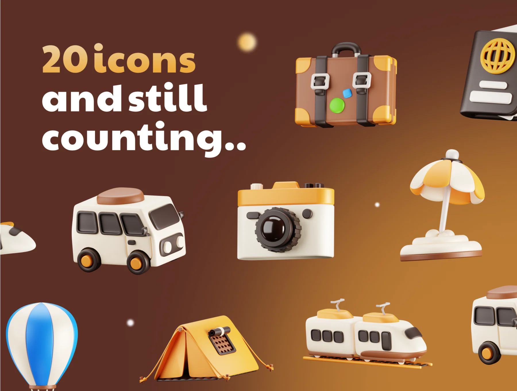 Travy - Travel 3D Icon Set 7