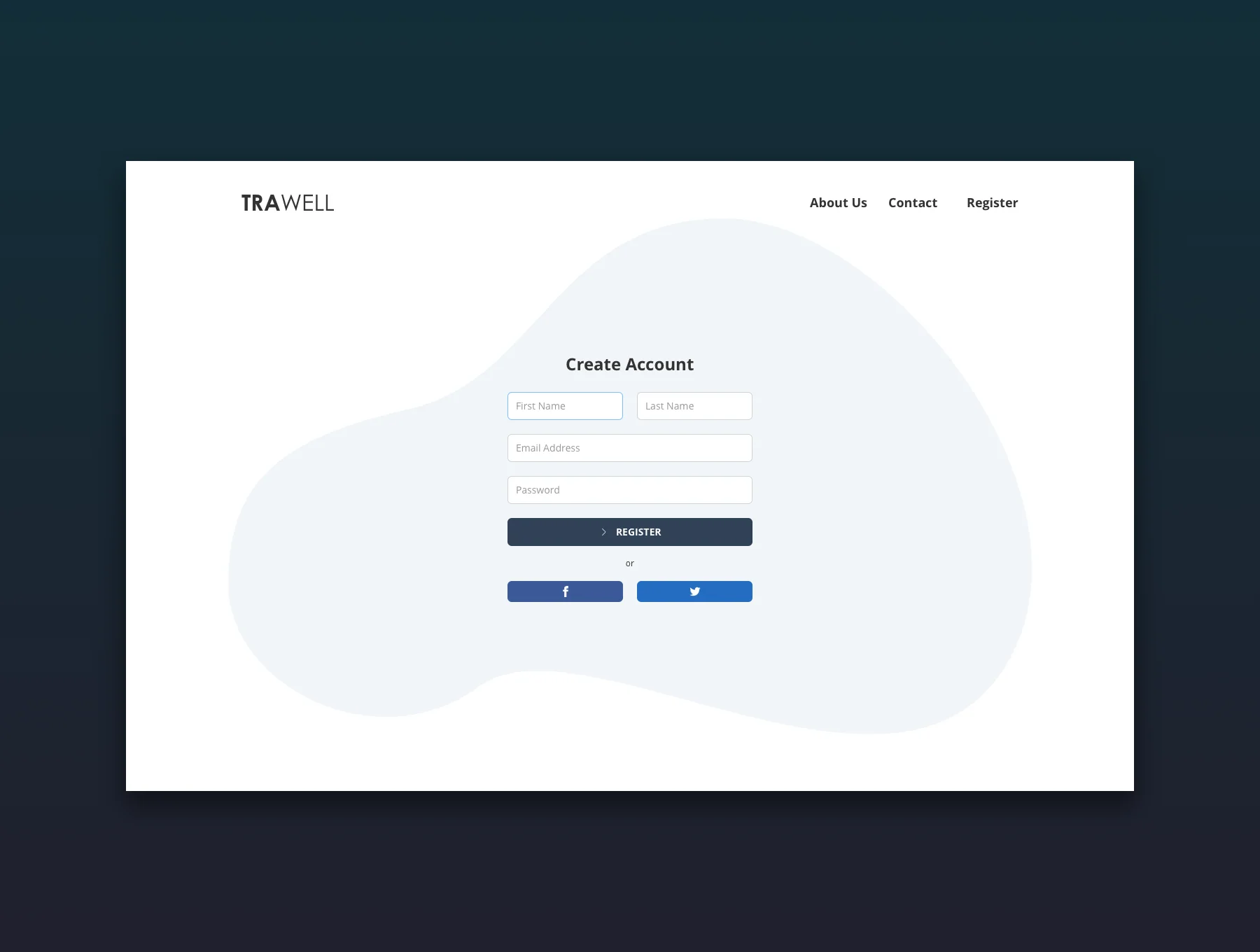 Trawell Login & Registration Pages 4