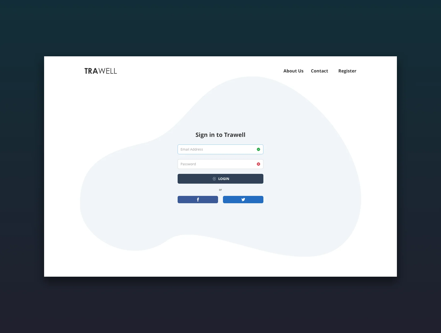 Trawell Login & Registration Pages 8