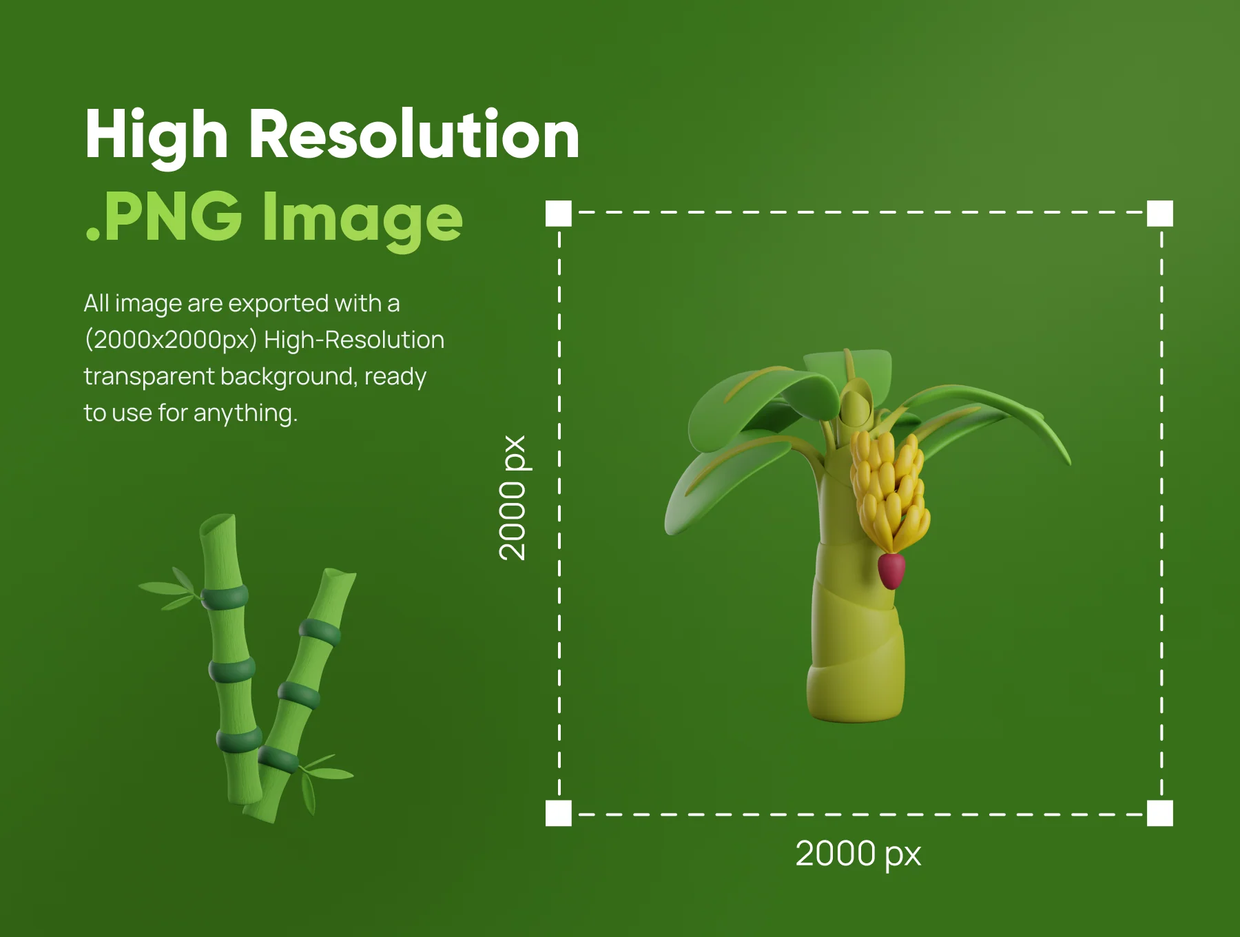 Treeby - Tree & Plant 3D Icon Set 4