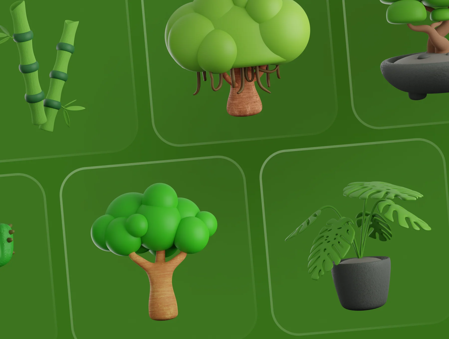 Treeby - Tree & Plant 3D Icon Set 8