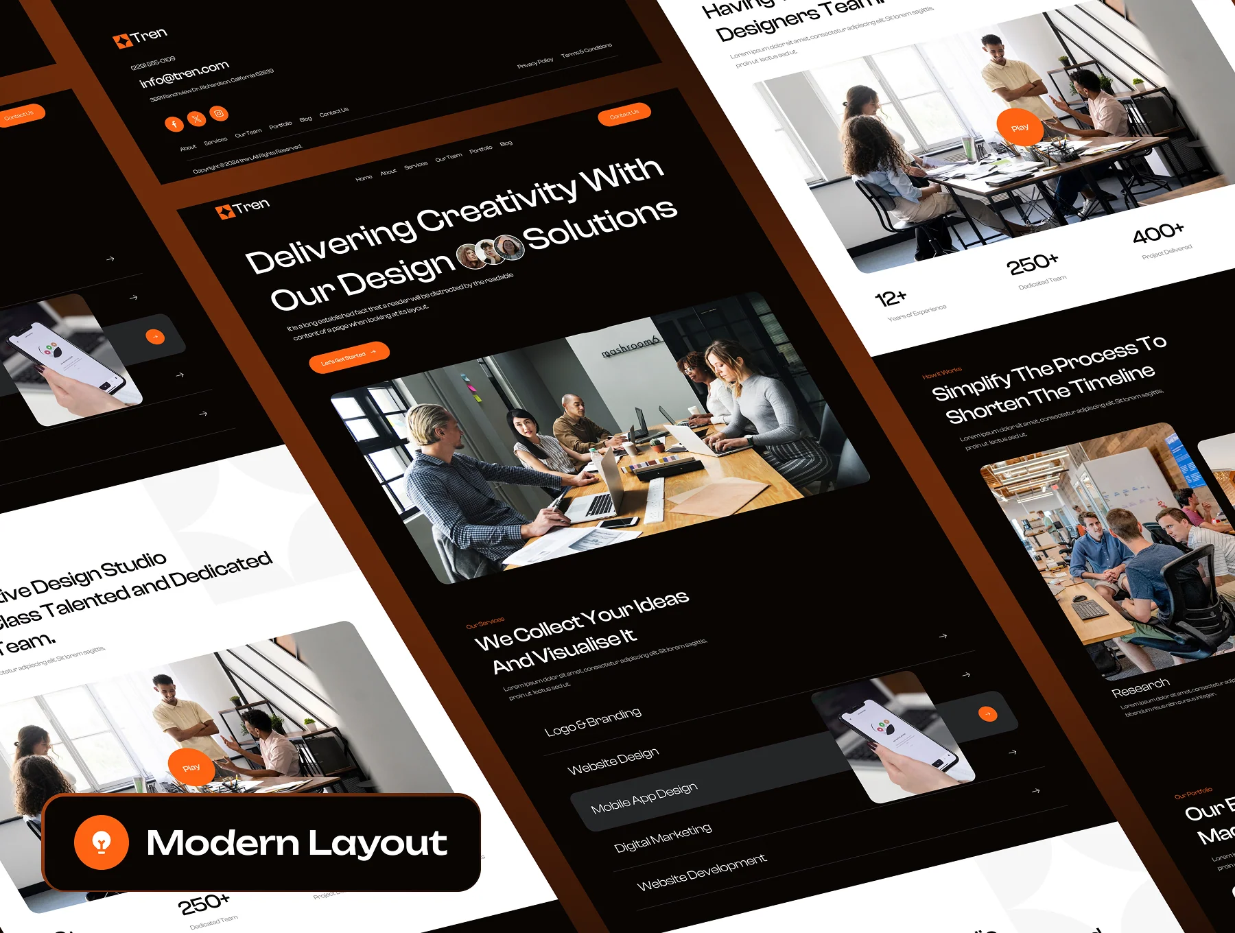 Tren - Digital Agency Website Framer Template 2