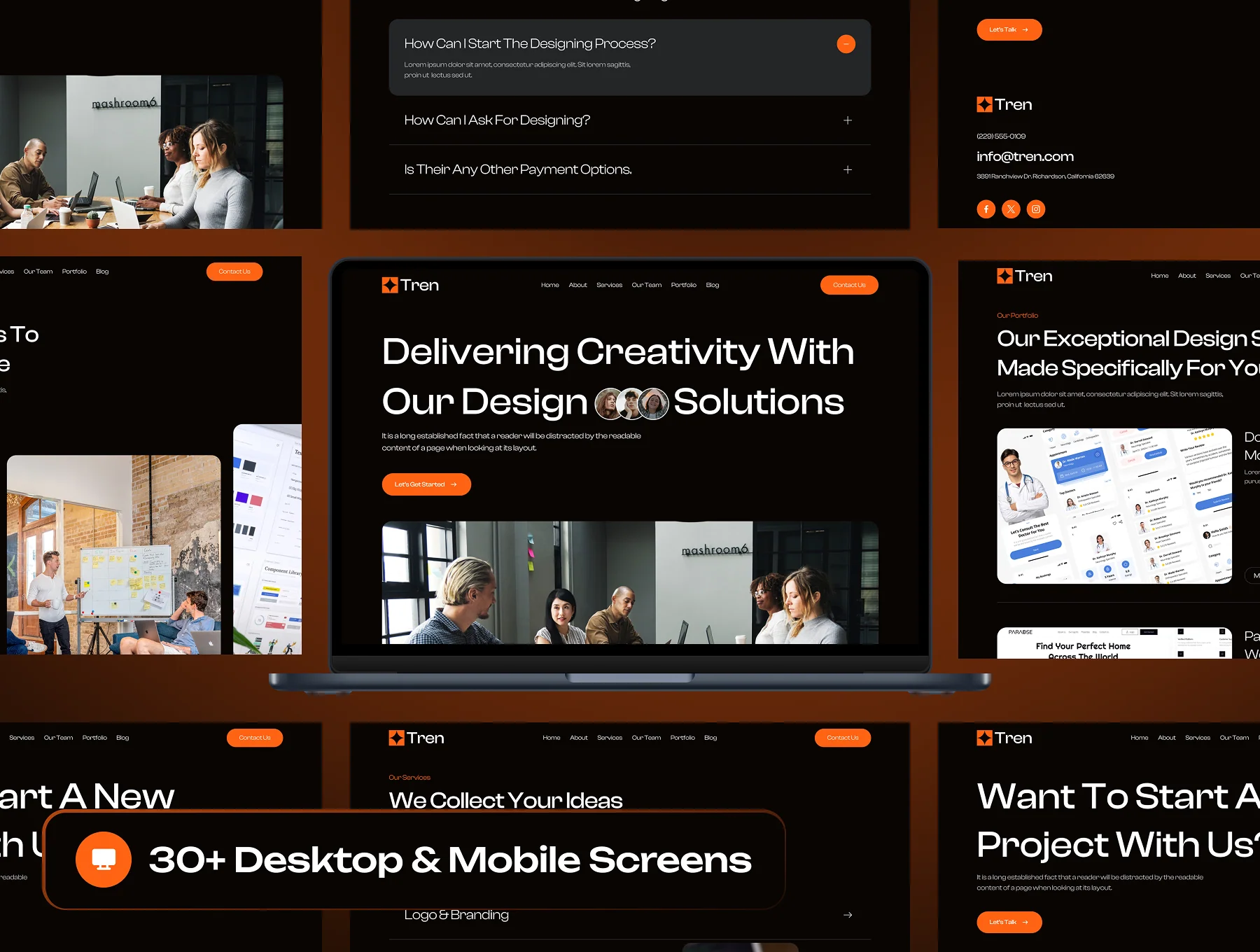 Tren - Digital Agency Website Framer Template 3